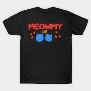 Meowmy of two boys T-Shirt